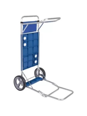 CARRINHO DE PRAIA DE ALUMINIO P/CAIXA UN.
