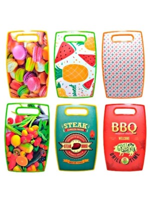 TABUA DE CORTE PLASTICA RETA 30X20X1.2CM UN. GM GOLD