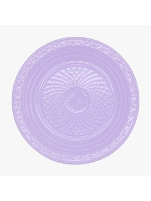 Prato Descartável Raso 15cm Sobremesa Lilas Candy