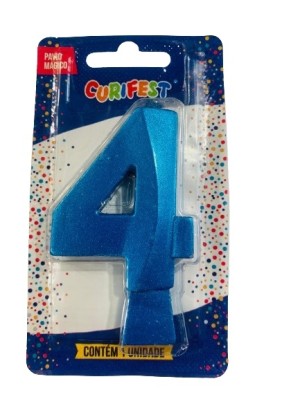 VELA CONCEPT METALLIC AZUL N 4 - (4552) UN. CURIFEST