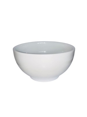 Cumbuca Capri Grande 500ml Porcelana Branca Terramada Linha Capri