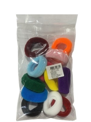 ELASTICO DE CABELO ESTRELA LISA COLORIDO C/12PCS UN. RABICO DL