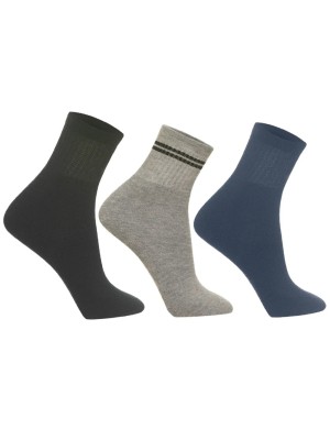 MEIA CANO MEDIO ESPORT. ADULTO 3PARES 39-43 UN.