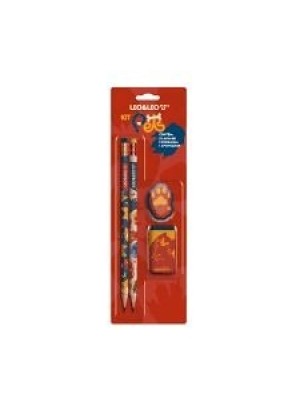 LAPIS HB PETS C/2 LAPIS/APONTADOR/BORRACHA UN.