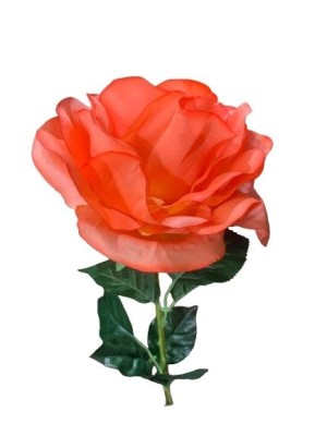 FLOR ROSA ABERTA 75CM UN. ARTIFICIAL CORES SORTIDAS TOP IMPORTADORA