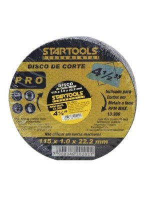 DISCO DE CORTE DE FERRO COM  4 1/2
