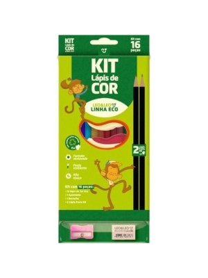 LAPIS DE COR PCT C/4 ECO C/12 CORES UN.