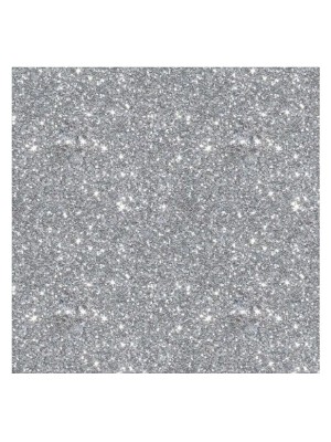 PLACA DE E.V.A C/GLITTER 40X48CM PCT C/5 FOLHAS PRATA UN.