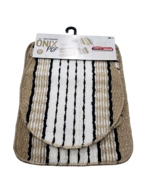 TAPETE DE BANHEIRO CONJ. MEXICANO C/3 PCS UN.