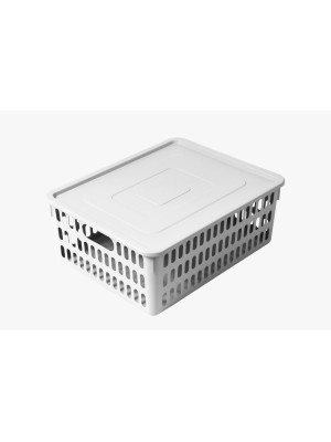 ORGANIZADOR BOX GRANDE COM TAMPA 10,8L SORTIDO UN.