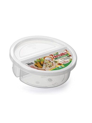 POTE REDONDO C/2 DIVISOES 720ML NATURAL UN.