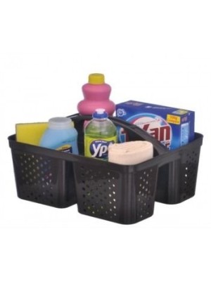 CESTO TRANSPORTA TUDO PRETO 31,3X26,3X18,2CM UN.