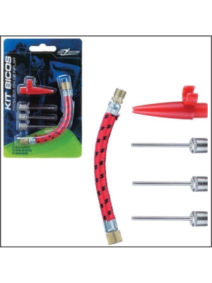 KIT BICO P/ BOMBA DE INFLAR C/ 5 PCS ZEIN