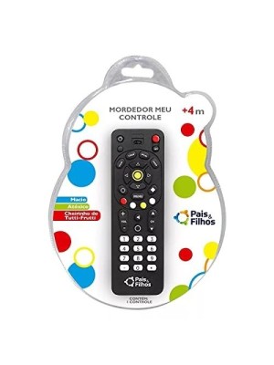 Mordedor Meu Controle – Pais & Filhos | Mordedor Vinil Macio Atóxico com Cheirinho de Tutti-Frutti