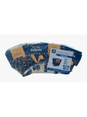 CACHEPÔ P C/20PCS 8X8X8CM  ESTAMPA LINE BLUE