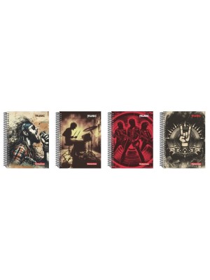 CADERNO UNIVERSITARIO 400FLS CD MUSIC ALIVE 20X1