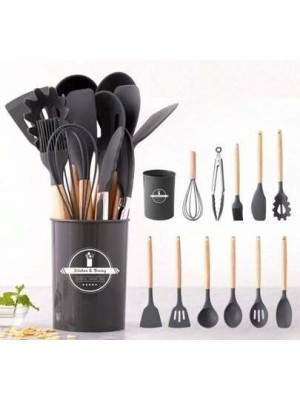 UTENSILIOS DE SILICONE PARA COZINHA KIT C/12PCS UN