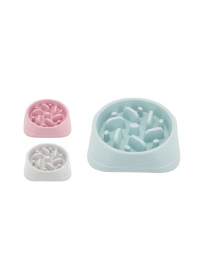 Comedouro Lento Educativo Interativo Linha Premium Cachorro Gato Pet Antiderrapante Alta Qualidade LR-0064 G ou LR-0065 M