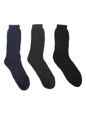 Kit 3 Pares Meias Masculina Cano Alto Básica Lisa Respirável Casual Social Algodão Respirável Leve