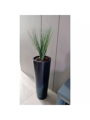 Folha de Capim Verde Artificial com 5 Galhos 38cm