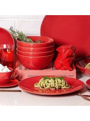 Prato Sobremesa Cerâmica Adorn Marsala Fosco 20cm 