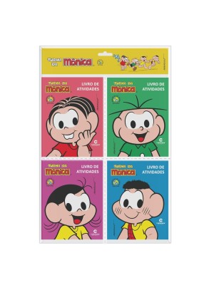 Livro Solapa Pop Com 4 Mini Livros De Atividades Disney Turma da Monica