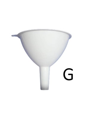 Funil de Plastico Grande 12,5cmx12cm Branco Utensilio Domestico Cozinha