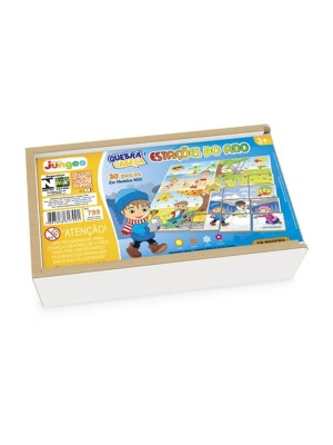 Quebra Cabeça Infantil Branca De Neve 30 Peças Mdf C/ Estojo