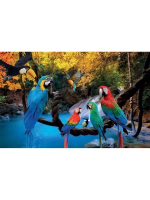 Jogo Quebra Cabeca Puzzle Araras e Passaros com 500 Peças