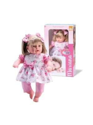 Boneca Mariana Loira – Brinquedo Infantil 61cm com Cheirinho de Bebê