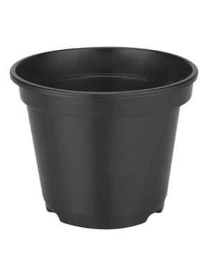 Vaso de Plantio P24 Preto Plástico Resistente para Jardins, Hortas e Paisagismo