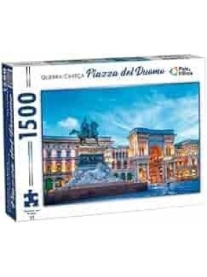 Quebra-Cabeça Piazza Del Duomo 1500 Peças Pais & Filhos – Puzzle Adulto Desafiador, Educativo e Decorativo Inspirado na Itália