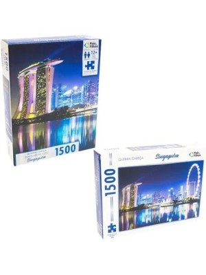 uebra-Cabeça Singapura 1500 Peças Pais & Filhos – Puzzle Adulto Educativo, Desafiador e Decorativo