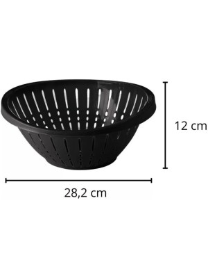 Escorredor de Massas Plasútil 28 cm BPA-Free – Lavador e Escorredor Prático para Massas, Legumes e Verduras
