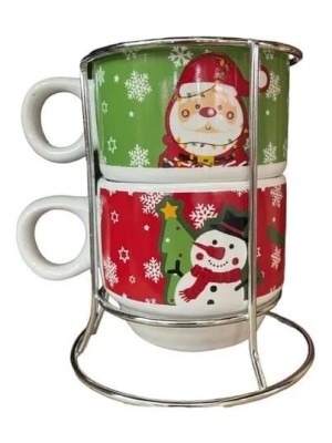 Kit Xícaras Natal Zona Criativa – charme e praticidade para suas festas