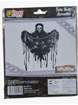 Balão Caveira Gigante 58x150cm Decoração Halloween Assustadora para Festas, Casas e Eventos Temáticos