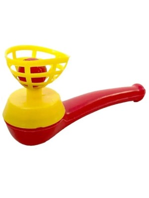 Cachimbo de Sopro com Bolinha Colorida Infantil Brinquedo Educativo para Festas, Lembrancinhas e Coordenação Motora