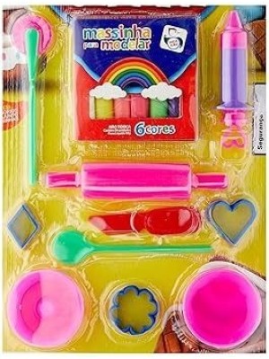 Brinquedo Infantil Cartela Massinha Confeitaria Pica-Pau Segura e Atóxica
