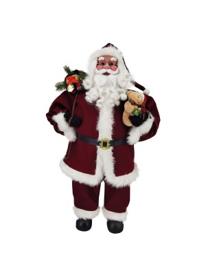 Papai Noel Grande Premium Bouk 90cm Decoração Natalina Clássica e Elegante para Casa e Loja