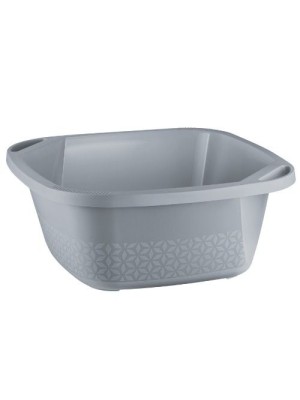 Bacia Plástica 8,5L Cinza Utensílio Multiuso para Cozinha Lavanderia e Área de Serviço