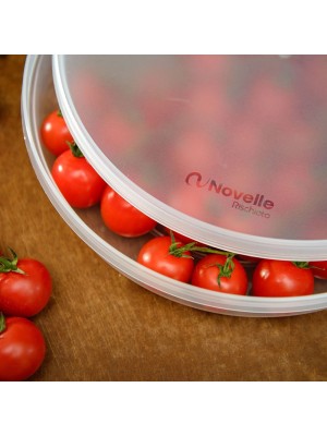 Pote Redondo de Plástico Novelle 2 Litros Rischioto – Cozinha Organizada