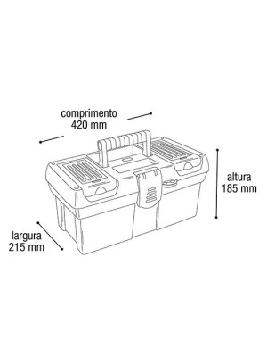 Maleta de Ferramentas Granite Pro 16
