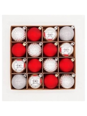 Kit Bola de Natal Morik Textura  – Enfeites Decorativos Natalinos Texturizados com Brilho, Cores Sortidas e Design Sofisticado