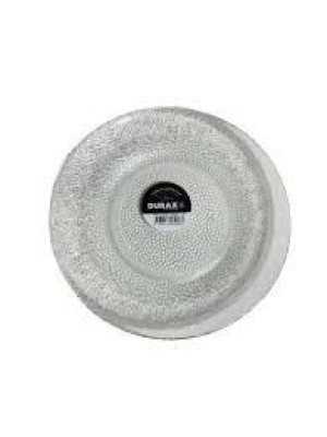 Prato de Sobremesa Durax Forjado 18cm em Vidro Temperado Transparente – Elegância, Resistência e Sofisticação para Mesa Posta