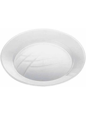 Prato Premium Redondo Cristal 26cm Transparente Elegante para Festas e Decoração