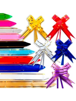 Laço Fácil 34cm com 10 Peças Decorativas para Presentes, Cestas e Festas – Prático, Rápido e Elegante