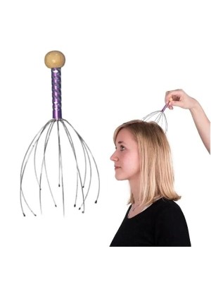 Massageador Capilar 21cm Relaxante para Couro Cabeludo Estimulador de Circulação