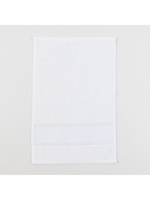 Toalha Fitness Polys Lisa 29x70cm 80g Branco Secagem Rápida Para Academia e Esportes