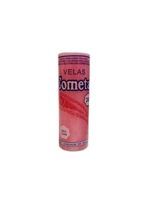 Vela Votiva Cometa 7 Dias 265g Rosa 50mm – Vela para Amor, Harmonia, União e Cura Emocional