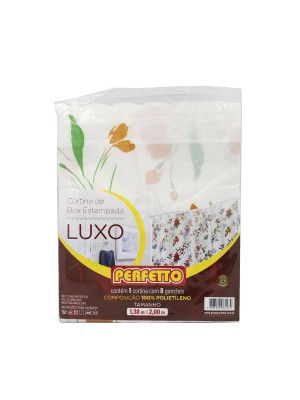 CORTINA DE BOX LUXO ESTAMPADA 1,38X2MT